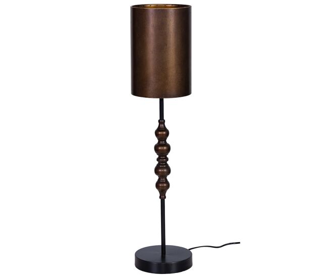 Lámpara de mesa de metal 18x18x60,5/80h cm