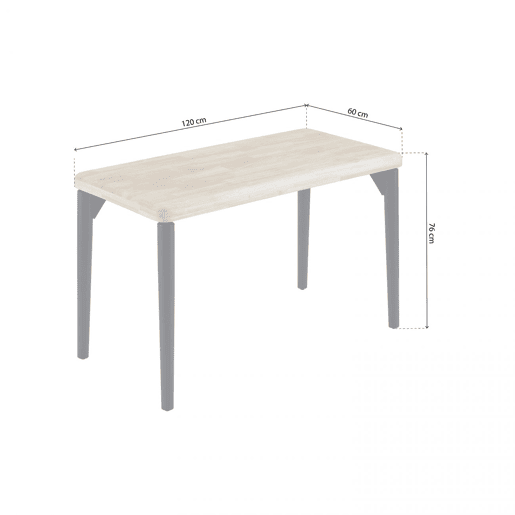 Mesa de estudo Padma Preto - Carvalho 120 x 76 x 60 cm