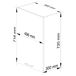 Armario colgante de cocina alto OLIWIA 50 Armario colgante de cocina alto OLIWIA 50 Blanco