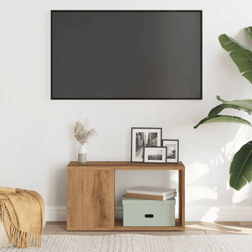 Móvel de TV - Modulo de TV - Armário de TV 60x24x32 cm derivados de madeira carvalho artisiano