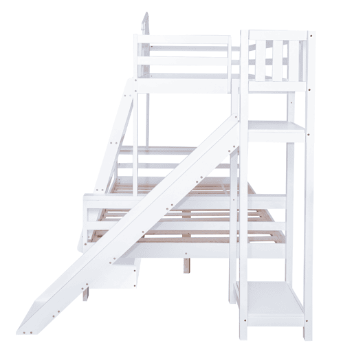 Beliche,cama-casa de madeira maciça 90x200(120x200)cm com 2 gavetas,branco Beliche,cama-casa de madeira maciça 90x200(120x200)cm com 2 gavetas,branco