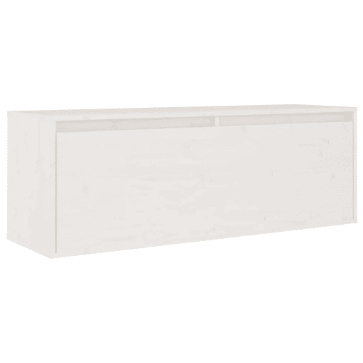 móveis de TV - Armários TV 6 pcs madeira de pinho maciça branco