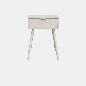 Mesita de noche Sanda blanca Branco 40 x 60 x 30 cm