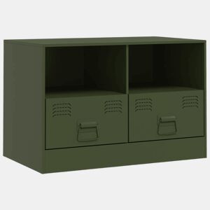 Móvel de TV - Modulo de TV - Armário de TV 67x39x44 aço verde azeitona