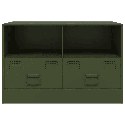 Móvel de TV - Modulo de TV - Armário de TV 67x39x44 aço verde azeitona