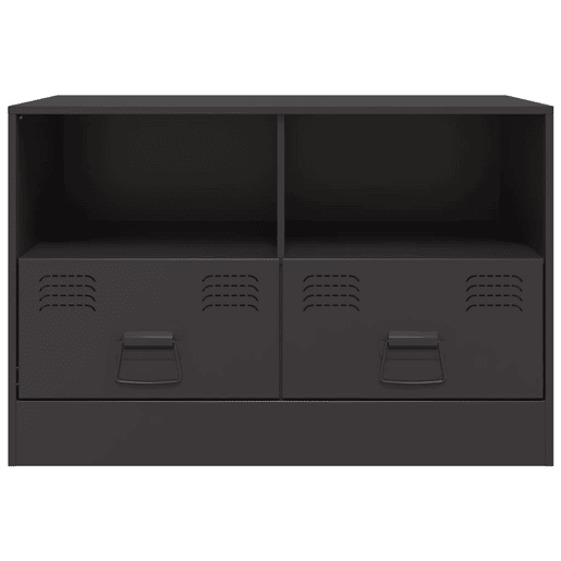 móveis de TV - Armários TV 2 pcs 67x39x44 cm aço preto