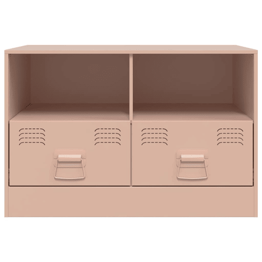 móveis de TV - Armários TV 2 pcs 67x39x44 cm aço rosa