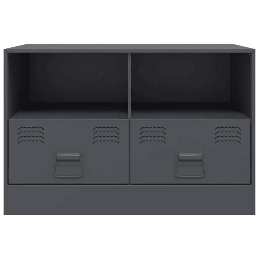 Móvel de TV - Modulo de TV - Armário de TV 67x39x44 cm aço antracite