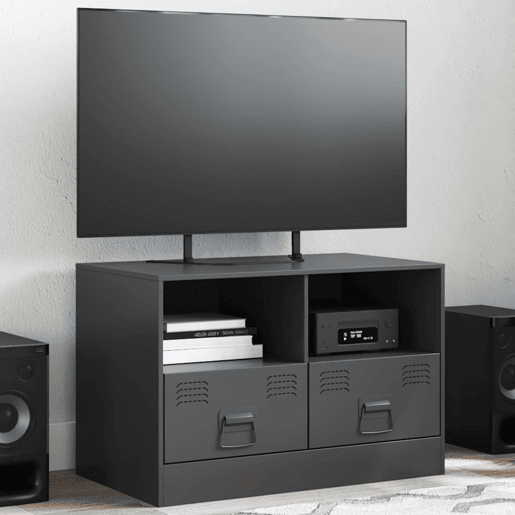 Móvel de TV - Modulo de TV - Armário de TV 67x39x44 cm aço preto