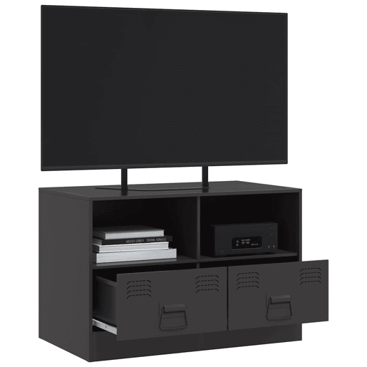 Móvel de TV - Modulo de TV - Armário de TV 67x39x44 cm aço preto