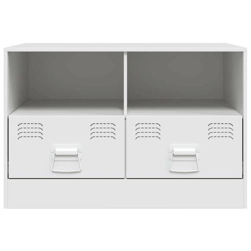 móveis de TV - Armários TV 2 pcs 67x39x44 cm aço branco