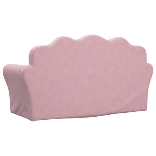Sofá infantil - Sofá para crianças de 2 lugares pelúcia macia rosa Sofá infantil - Sofá para crianças de 2 lugares pelúcia macia rosa