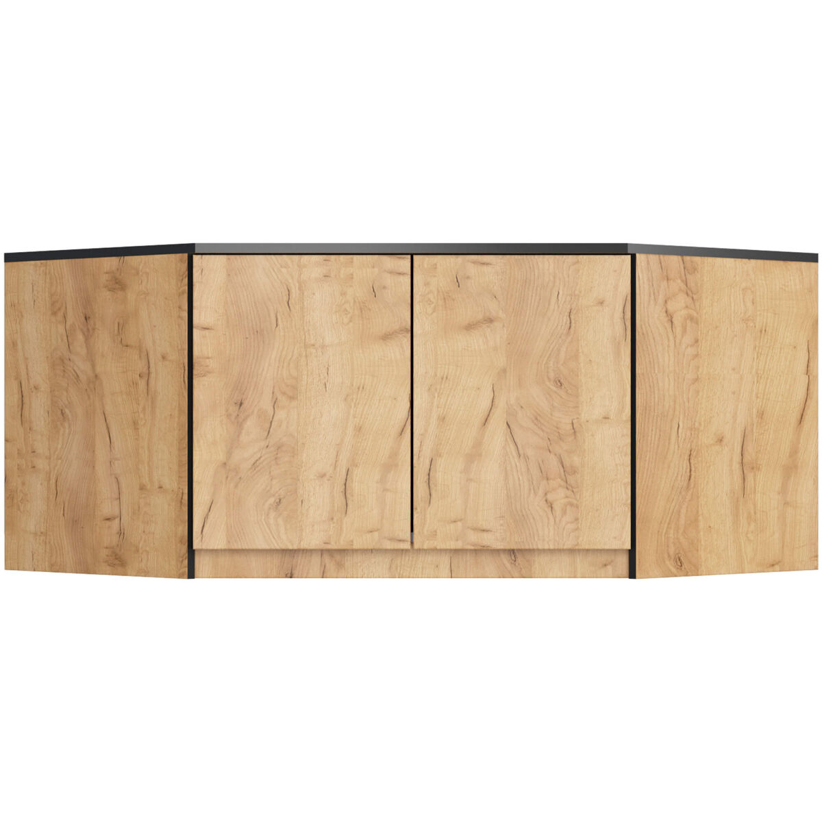 Altillo para armario akord s100 roble craft 100 cm 2 puertas 3 estantes 100x50x55 cm