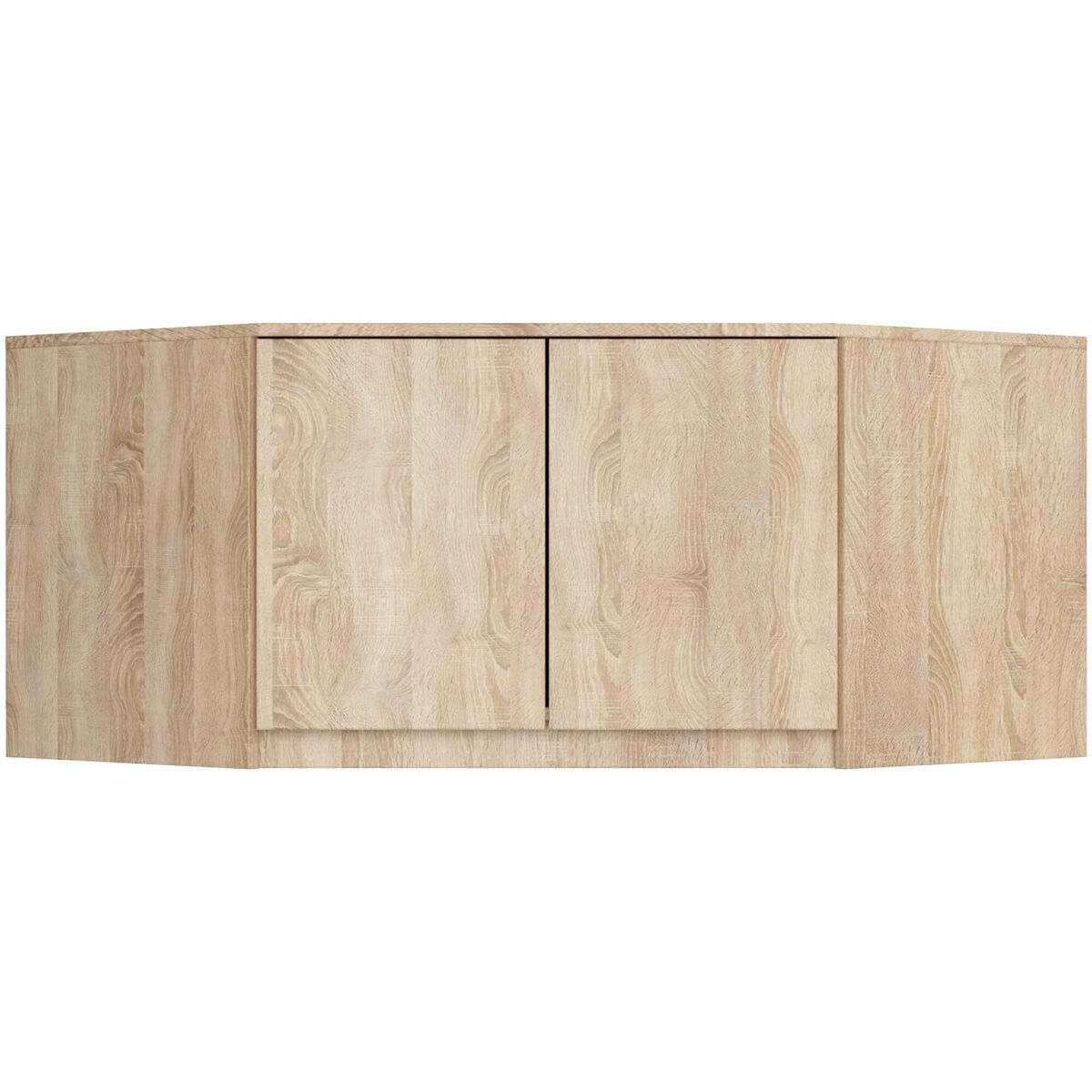 Altillo para armario akord s100 roble sonoma 100 cm 2 puertas 3 estantes 100x50x55 cm