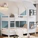 Cama litera Cama litera Blanco/ Gris