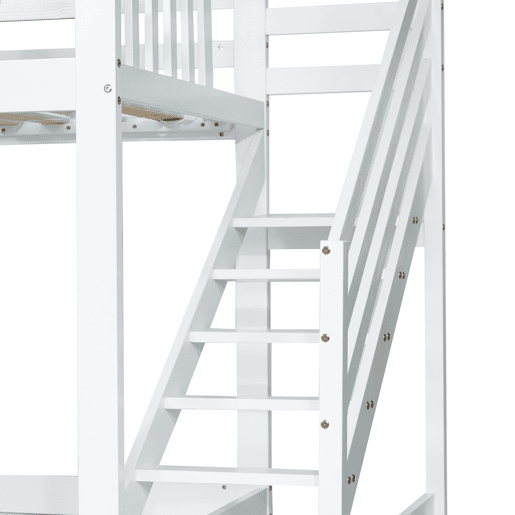 Beliche,cama-casa de madeira maciça 90x200cm,branco