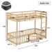 Litera infantil de madera maciza 100x204 Litera infantil de madera maciza 100x204 Natural