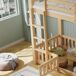 Litera infantil de madera maciza 100x204 Litera infantil de madera maciza 100x204 Natural
