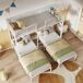 Litera triple infantil de metal 205x227 Litera triple infantil de metal 205x227 Blanco