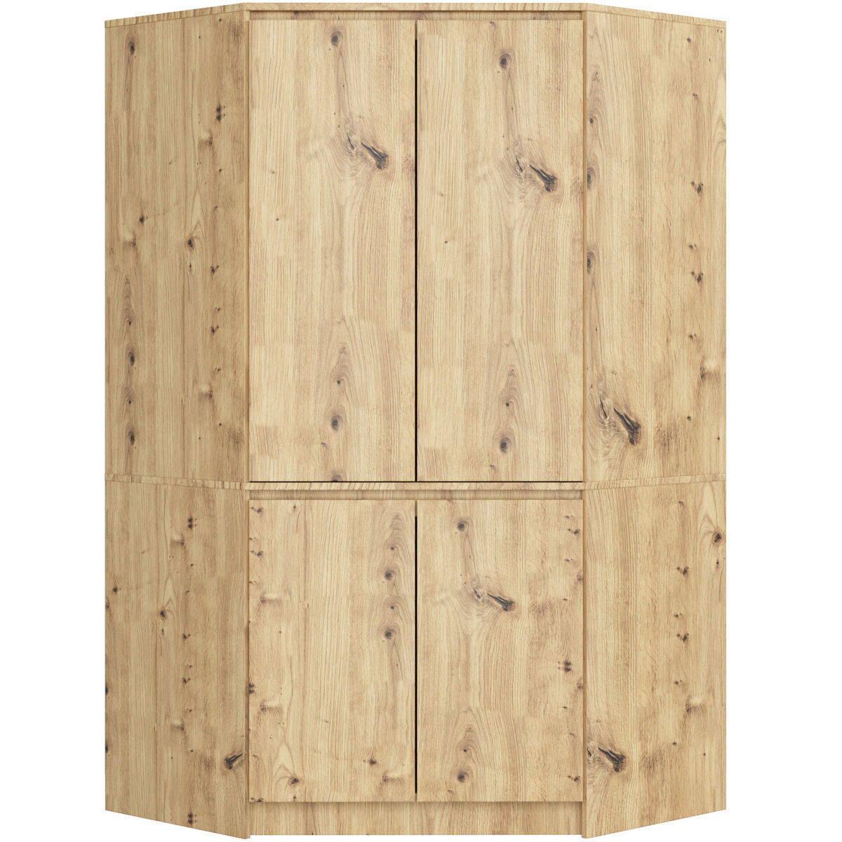 Armario esquinero S100 AKORD 4 puertas 100 Roble Artisan
