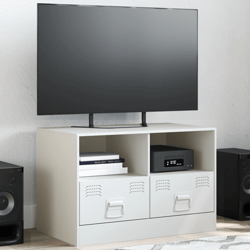 Móvel de TV - Modulo de TV - Armário de TV 67x39x44 cm aço branco