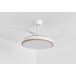 Ventilador de Techo con Luz LED COSMOS Ventilador de Techo con Luz LED COSMOS Blanco/ Madera