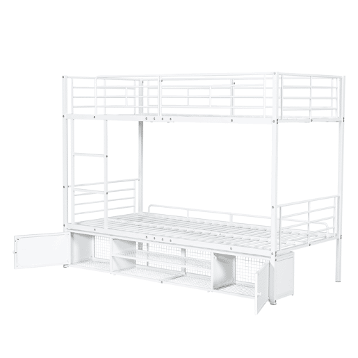 Beliche de metal 90x200cm,branco