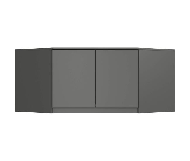 Altillo para armario akord s100 gris grafito 100 cm 2 puertas 3 estantes 100x50x55 cm