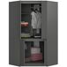 Armario esquinero S100 AKORD 4 puertas 100 Armario esquinero S100 AKORD 4 puertas 100 Gris Oscuro