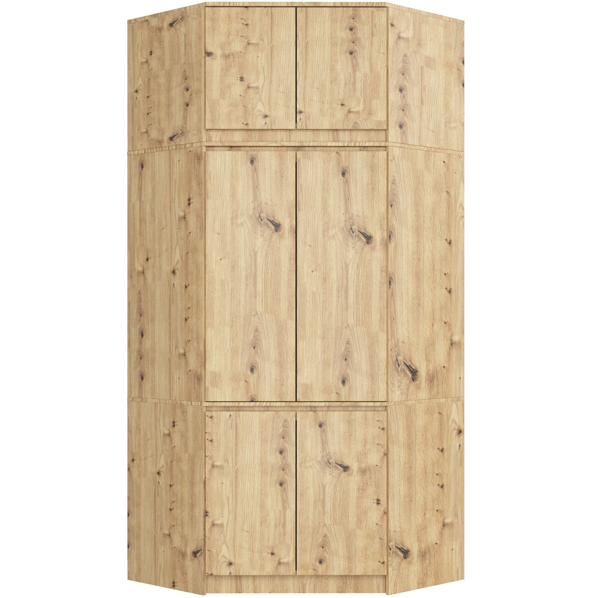 Armario esquinero S100 AKORD 6 puertas 100 Roble Artisan
