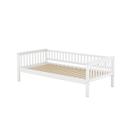 Beliche de madeira com gavetas e escada - 90x200cm - Branco Beliche de madeira com gavetas e escada - 90x200cm - Branco