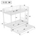 Litera nido infantil de metal 95x204 Litera nido infantil de metal 95x204 Blanco