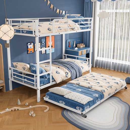 Beliche,cama gavetão de metal 90x200(90x190)cm,branco