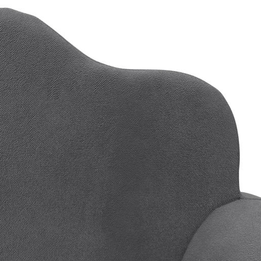Sofá infantil - Sofá para crianças de 2 lugares pelúcia macia antracite