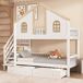 Cama litera Cama litera Natural/ Blanco