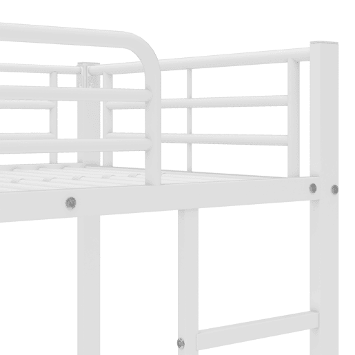 Beliche em ferro forjado 90x200 cm - com cama com gavetão 90x190cm - Branco