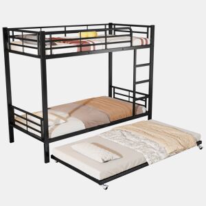 Beliche,cama gavetão de metal 90x200(90x190)cm,preto
