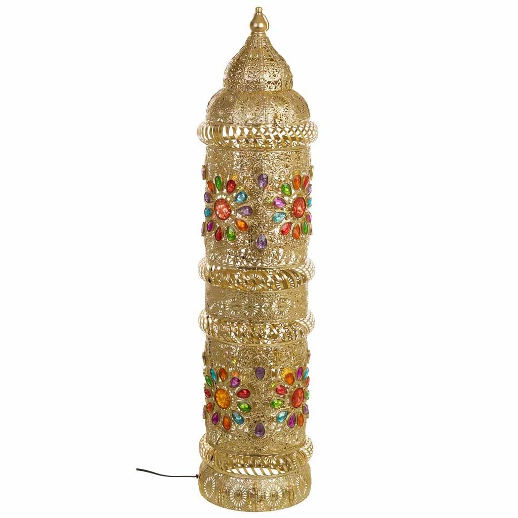 Lámpara de metal y cristal acrilico