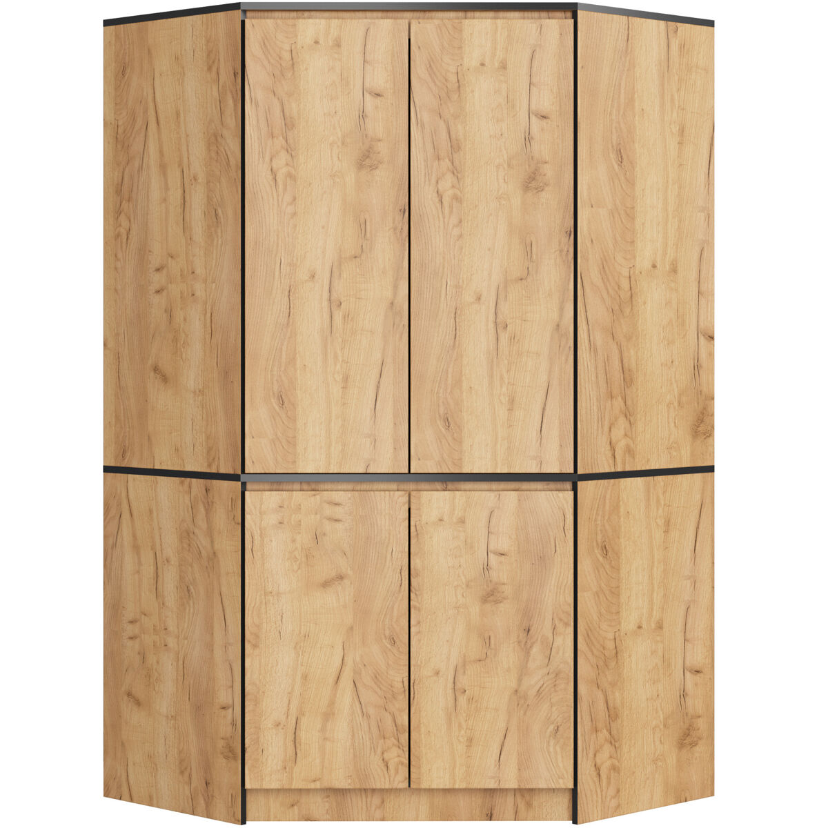 Armario esquinero S100 AKORD 4 puertas 100 Roble
