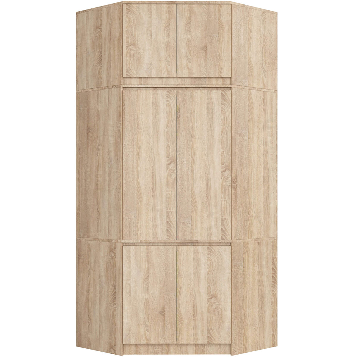 Armario esquinero S100 AKORD 6 puertas 100 Madera Clara