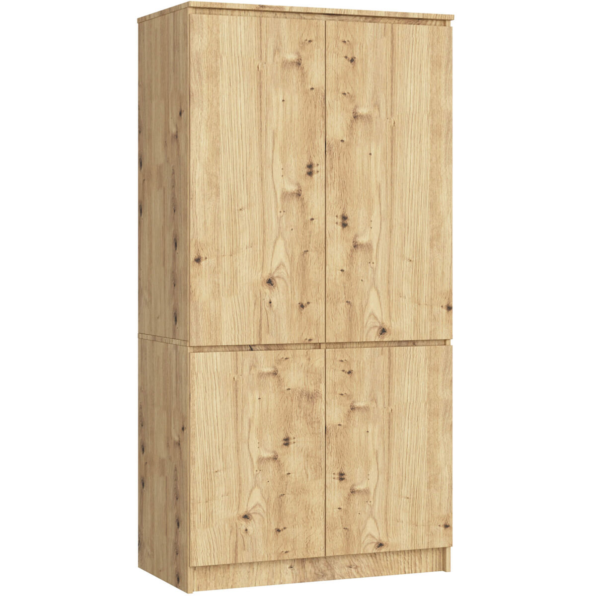 Armario akord s90 roble artisan 90 cm 4 puertas 90x51x180 cm