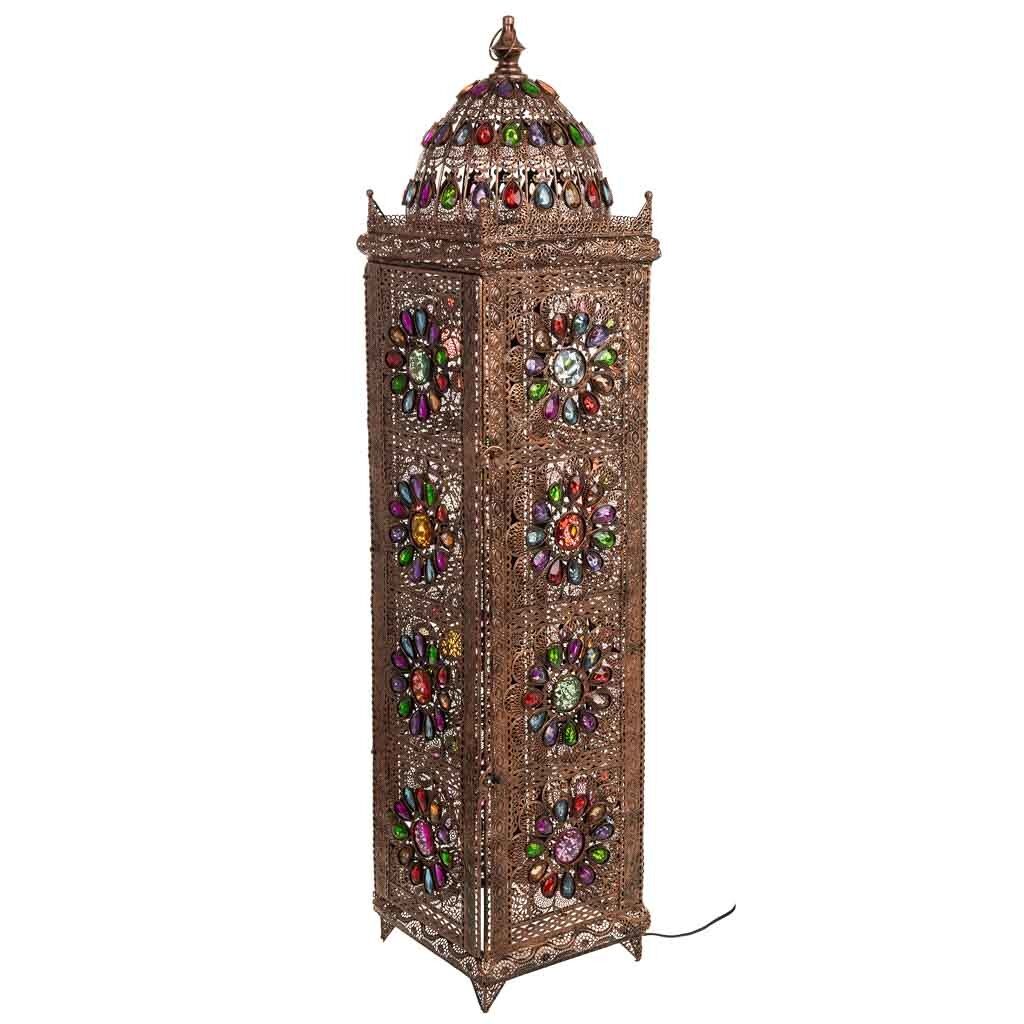 Lámpara de metal y cristal acrilico