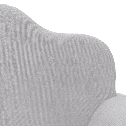Sofá infantil - Sofá para crianças de 2 lugares pelúcia macia cinzento-claro
