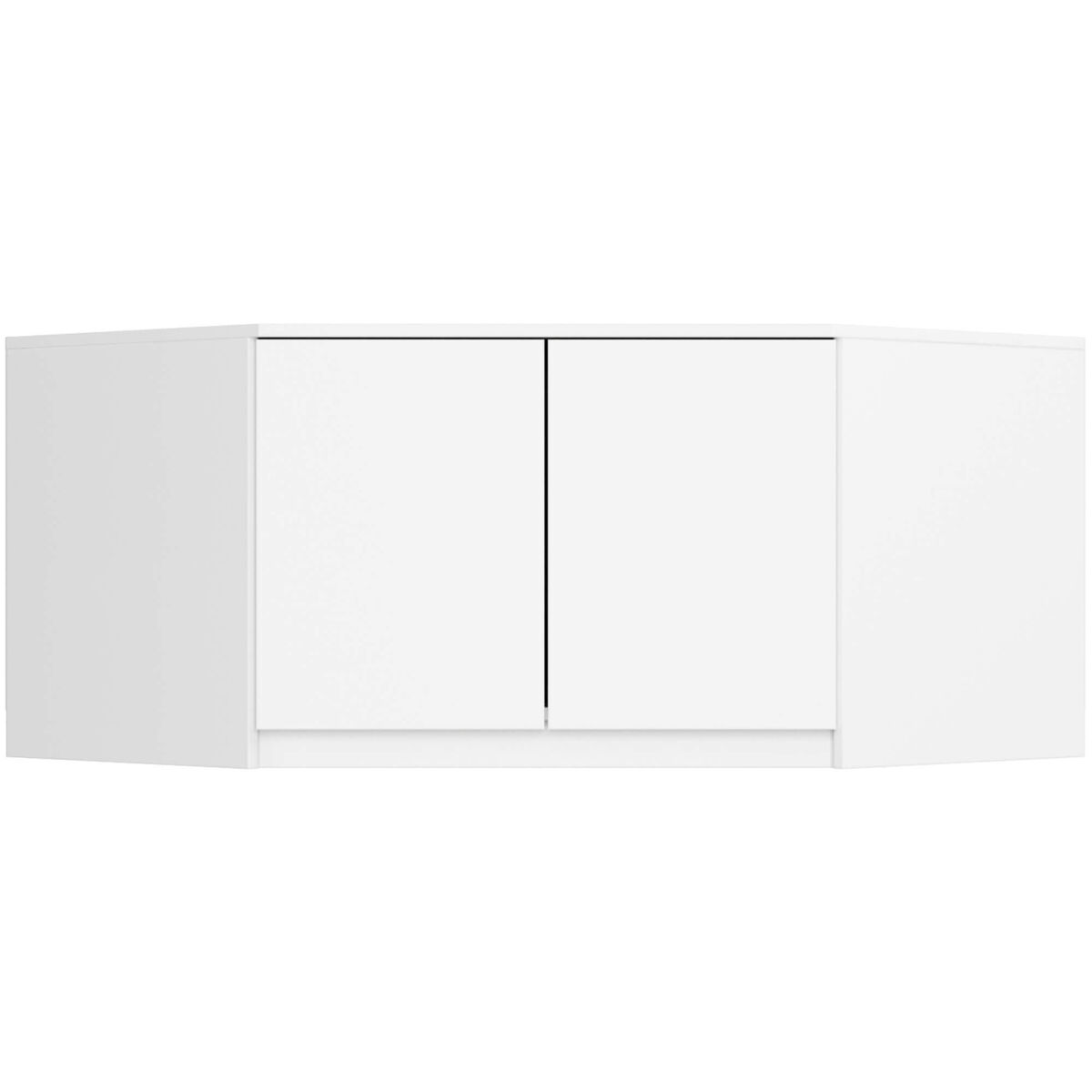 Altillo para armario akord s100 blanco 100 cm 2 puertas 3 estantes 100x50x55 cm