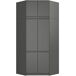 Armario esquinero S100 AKORD 6 puertas 100 Armario esquinero S100 AKORD 6 puertas 100 Gris Oscuro