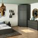 Armario esquinero S100 AKORD 6 puertas 100 Armario esquinero S100 AKORD 6 puertas 100 Gris Oscuro