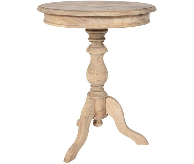 Mesa auxiliar Wiva 50 cm Madera Natural Ø 50 cm