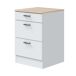 Módulo Bajo Kira Cocina Moderno Módulo Bajo Kira Cocina Moderno Blanco/ Madera