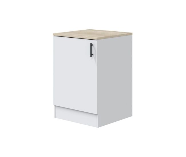 Mueble bajo Kira módulo 1 puerta blanco 60 cm