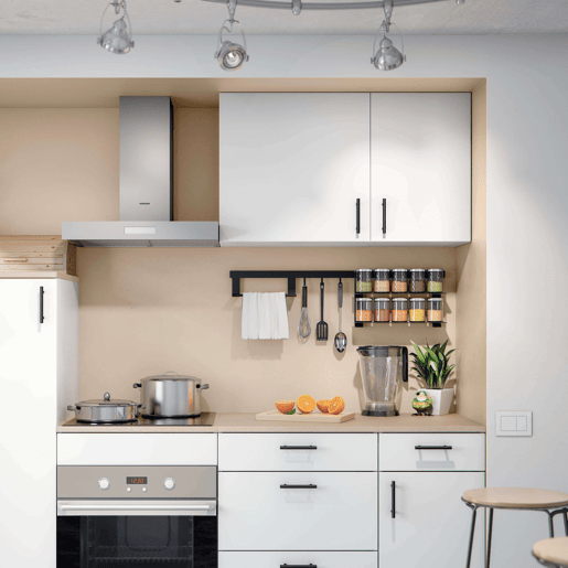 Móvel de cozinha alto para pendurar 40 cm Armário de cozinha alto Kira moderno em branco brilhante 40x59x34 cm Móvel de cozinha alto para pendurar 40 cm Armário de cozinha alto Kira moderno em branco brilhante 40x59x34 cm